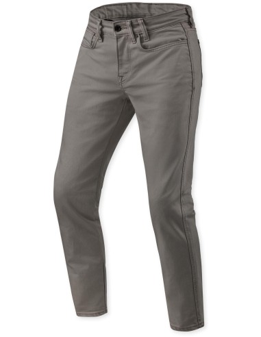 Pantalón Vaquero Revit Jamison Slim Tallaje Corto | Negro aceitunado