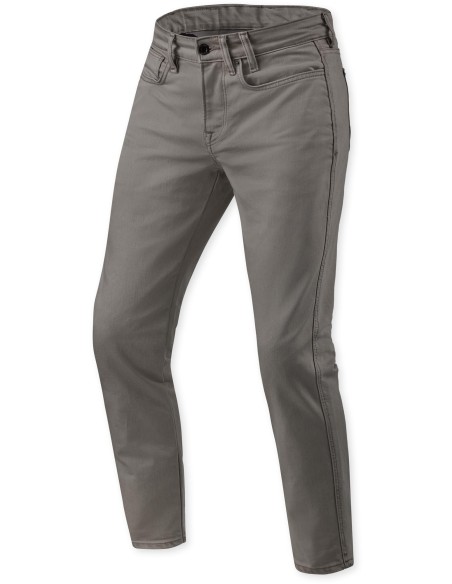 Pantalón Vaquero Revit Jamison Slim Tallaje Corto | Negro aceitunado