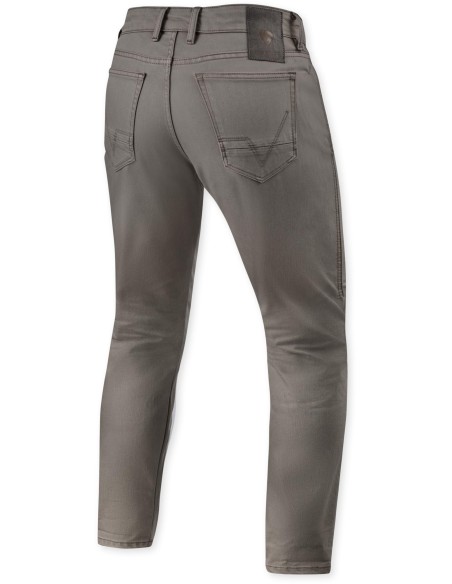 Pantalón Vaquero Revit Jamison Slim Tallaje Corto | Negro aceitunado