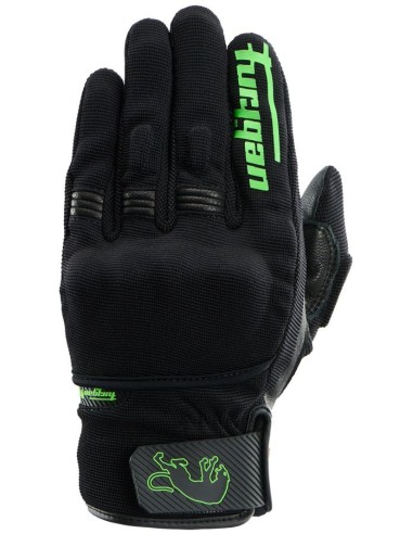 Guantes Furygan Jet D30 Evo | Negro y verde neón