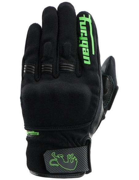 Guantes Furygan Jet D30 Evo | Negro y verde neón