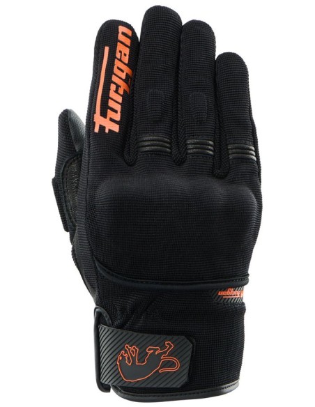 Guantes Furygan Jet D30 Evo | Negro y naranja