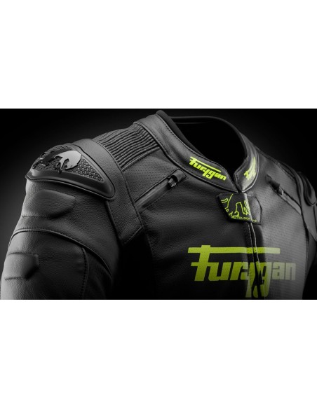Chaqueta Furygan Raptor Evo 3 | Negro y amarillo neón