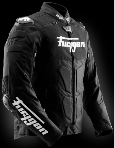 Chaqueta Furygan TX Raptor | Negro y blanco