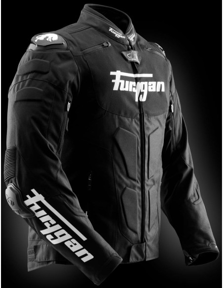 Chaqueta Furygan TX Raptor | Negro y blanco