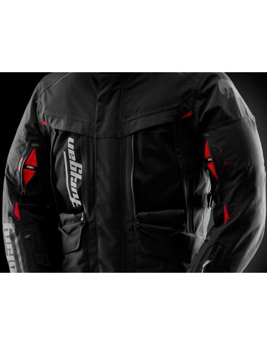 Chaqueta Furygan Challenger 3C Primaloft | Negro y rojo