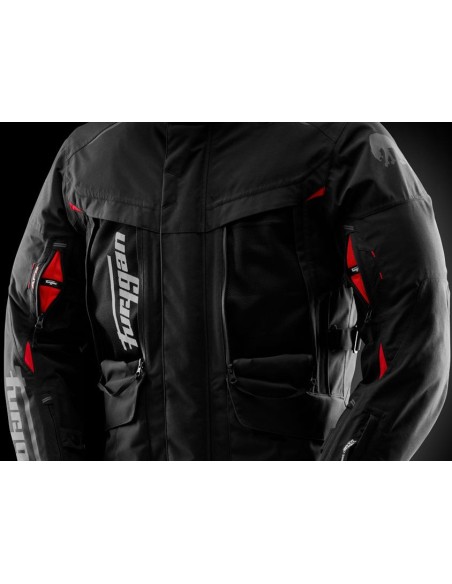 Chaqueta Furygan Challenger 3C Primaloft | Negro y rojo