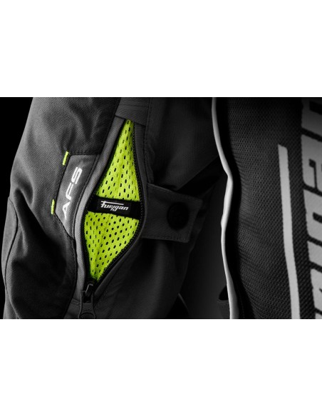 Chaqueta Furygan Challenger 3C Primaloft | Negro-perla-antracita-amarillo neón