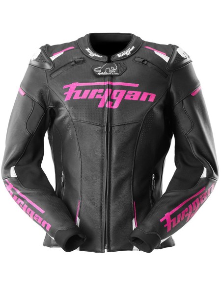 Chaqueta Furygan Raptor Lady | Negro-blanco-rosa