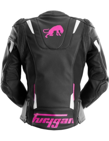 Chaqueta Furygan Raptor Lady | Negro-blanco-rosa