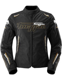 Chaqueta Furygan Agata | Negro-blanco-oro