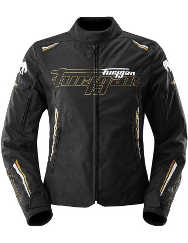 Chaqueta Furygan Agata | Negro-blanco-oro