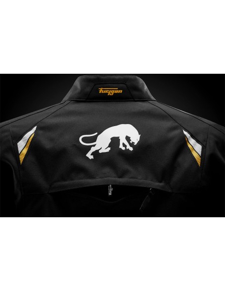 Chaqueta Furygan Agata | Negro-blanco-oro