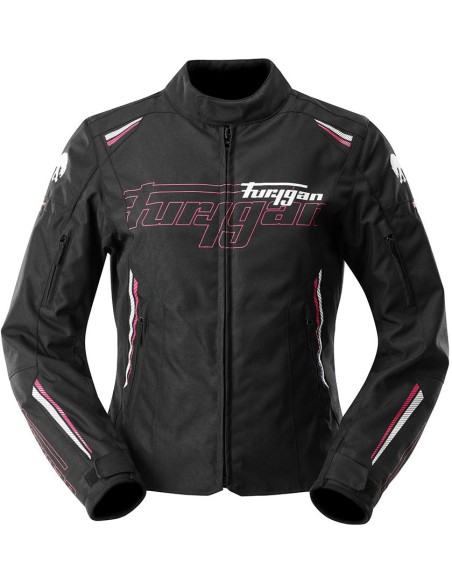 Chaqueta Furygan Agata | Negro-blanco-rosa