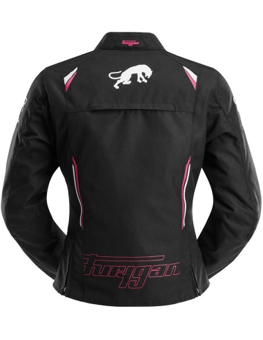 Chaqueta Furygan Agata | Negro-blanco-rosa