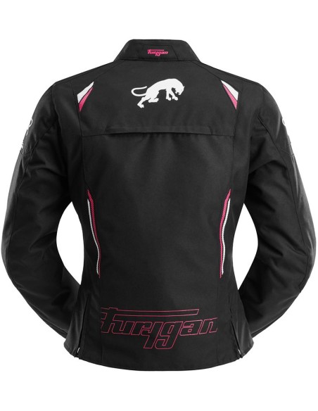 Chaqueta Furygan Agata | Negro-blanco-rosa