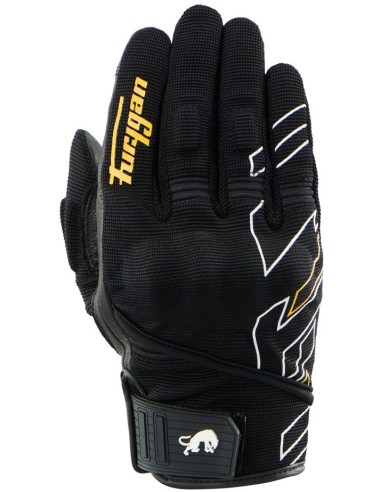 Guantes Furygan Jet Neon D30 Lady | Negro-blanco-oro