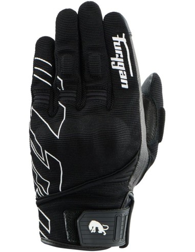 Guantes Furygan Jet Neon D30 Lady | Negro y blanco