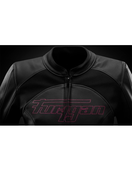 Chaqueta Furygan Romy | Negro y rosa