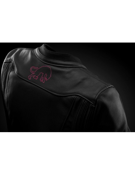 Chaqueta Furygan Romy | Negro y rosa