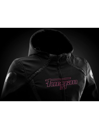Chaqueta Furygan Skye Lady | Negro y rosa