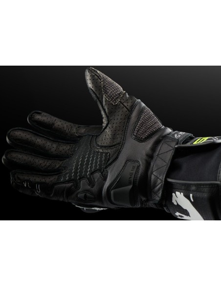 Guantes Furygan Styg15 Vented | Negro-blanco-amarillo neón