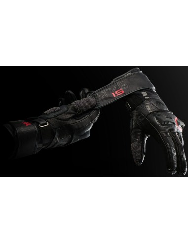 Guantes Furygan Styg15 Vented | Negro y rojo