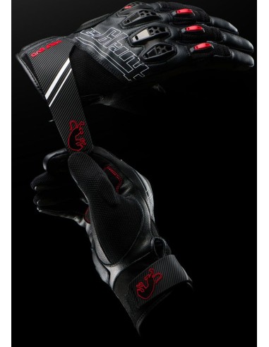 Guantes Furygan Volt Evo | Negro-blanco-rojo