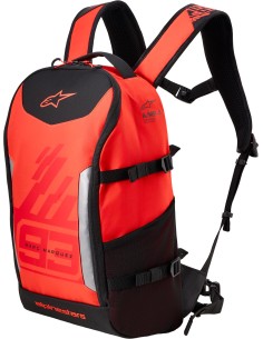 Mochila Alpinestars MM93 AMP3 | Rojo fluor-rojo brillante-negro