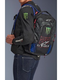 Mochila Alpinestars FQ20 City Hunter V2 Monster | Negro-rojo fluor-azul-verde 2