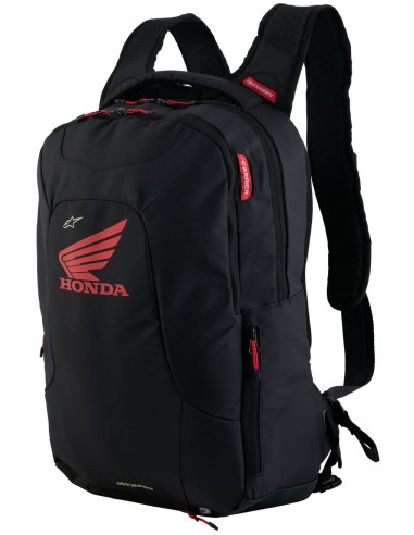 Mochila Alpinestars Honda City Hunter V2 | Negro y rojo brillante
