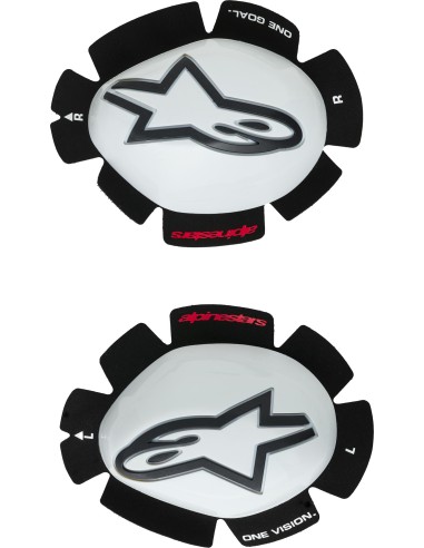 Deslizadera Rodilla Alpinestars GP Tech | Blanco y negro