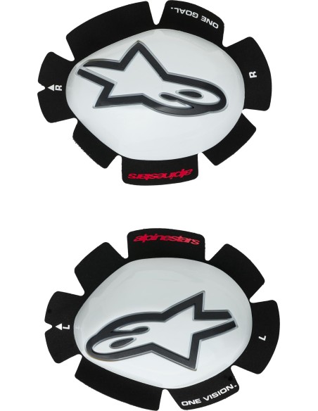 Deslizadera Rodilla Alpinestars GP Tech | Blanco y negro
