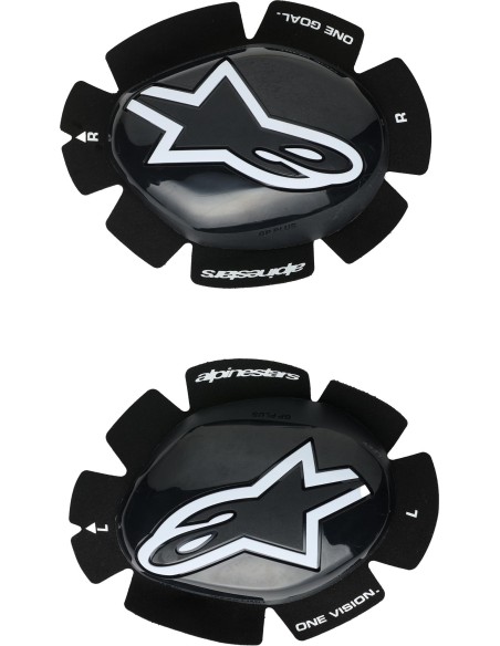Deslizadera Rodilla Alpinestars GP Plus | Negro y blanco