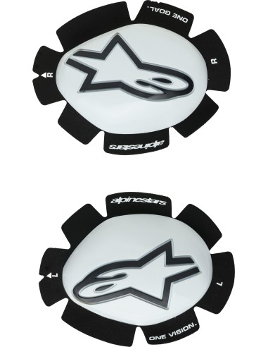 Deslizadera Rodilla Alpinestars GP Plus | Blanco y negro