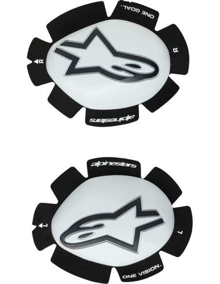Deslizadera Rodilla Alpinestars GP Plus | Blanco y negro