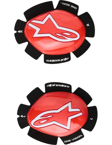 Deslizadera Rodilla Alpinestars GP Plus | Rojo y blanco
