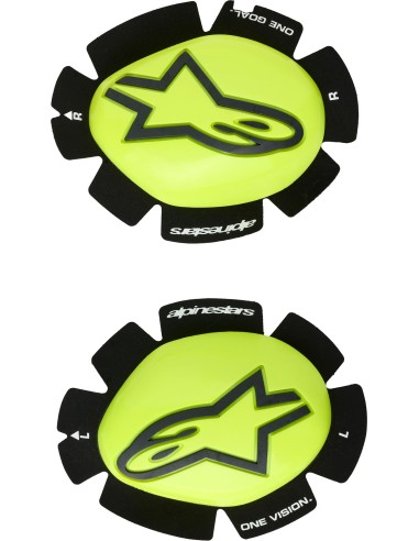 Deslizadera Rodilla Alpinestars GP Plus | Amarillo fluor y negro
