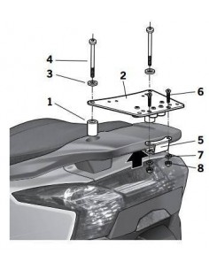 Soporte Trasero Shad Kymco Super Dink 125 / 300 (09-15)