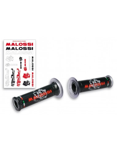 Puños Malossi "TRIBAL" Color Negro Sin Tope