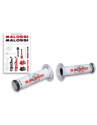 Puños Malossi con logo Tribal Color Blanco