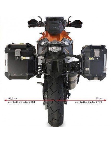 Suporte lateral para alforges Givi PL7705CAM para KTM Adventure /Super Adventure