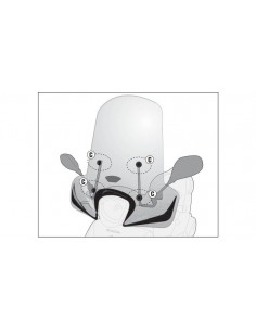 Kit de montagem Givi A1125A para Honda SH Mode 125 (13-17)