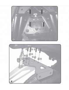 Kit Anclajes Porta Maletas Givi 1152KIT Honda CB 500 F (16-17) 2