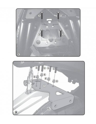 Kit Anclajes Porta Maletas Givi 1152KIT Honda...