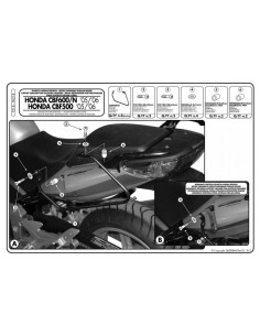 Soporte Alforjas Givi T218 Honda CBF 600 S / N (04-12)