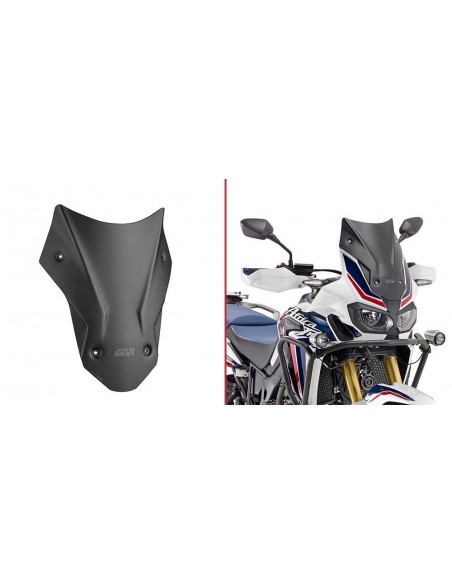 Cúpula Negra Mate Givi D1144BO Honda CRF 1000 L Africa Twin (16-)