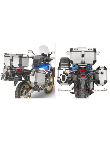 Bagageiro lateral Givi PL1161CAM CRF 1000 L...