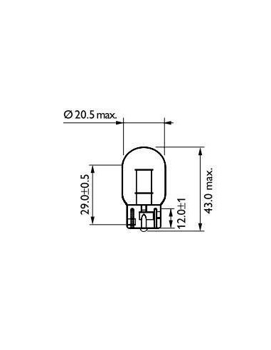Lâmpada de pisca Philips W21W