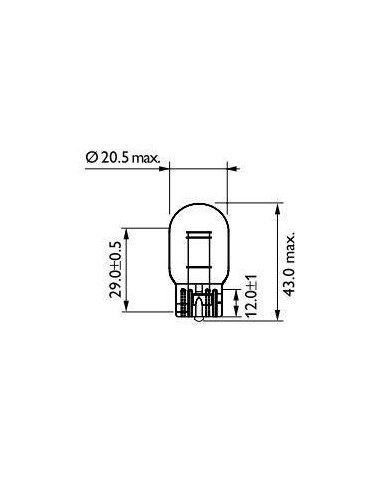Lámpara Philips de freno / posición W21 / 5W